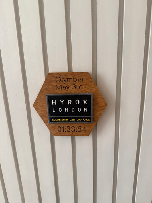 Personalised Engraved Wooden Patch Display (Single)