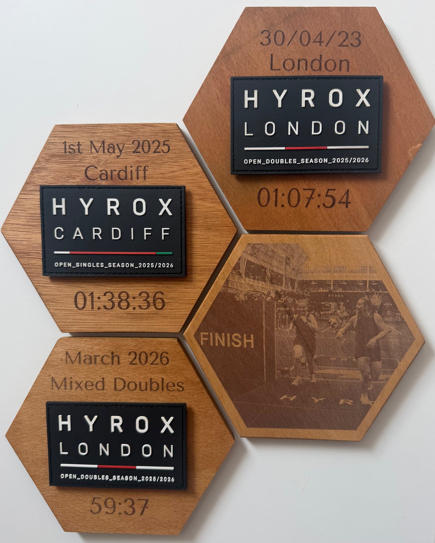 Personalised Hexi Race Patch Display