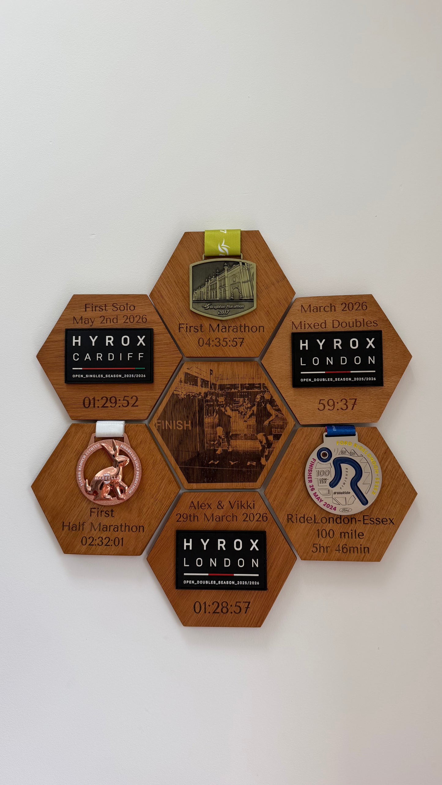 Personalised Wooden Patch & Medal Display